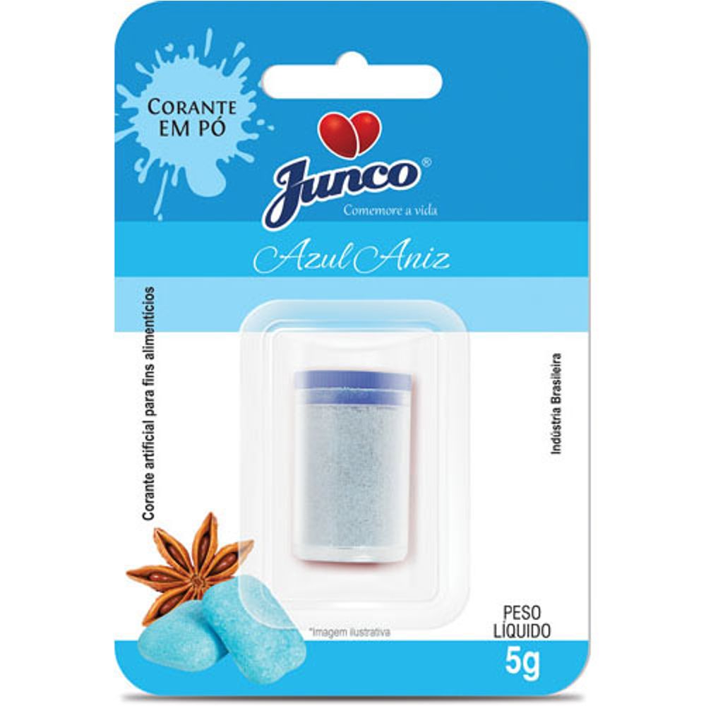 Corante em Pó Alimentício Azul Junco 5g