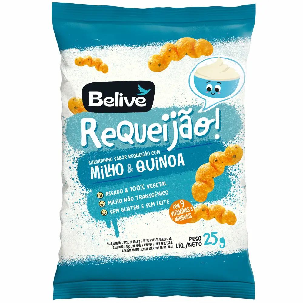 Salgadinho Sabor Requeijão Belive 25g