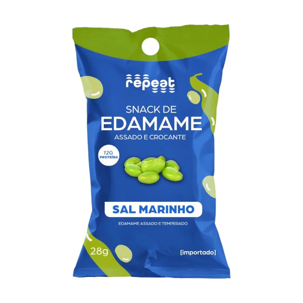 Snack de Edamame Sal Marinho Repeat 28g