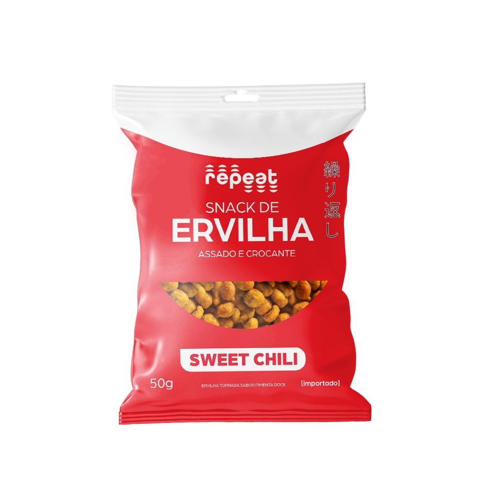 Snack de Ervilha Sweet Chili Repeat 50g