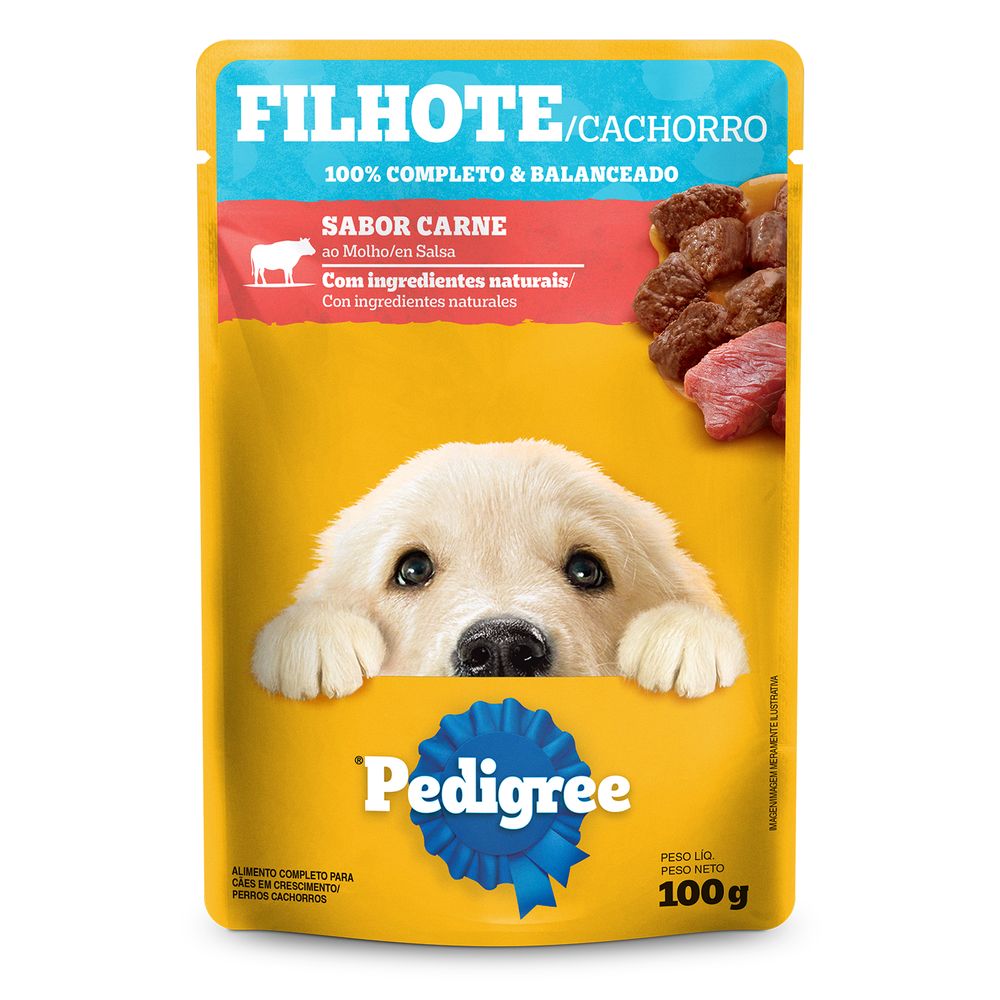 Ração de Carne ao Molho Filhote Pedigee 100g