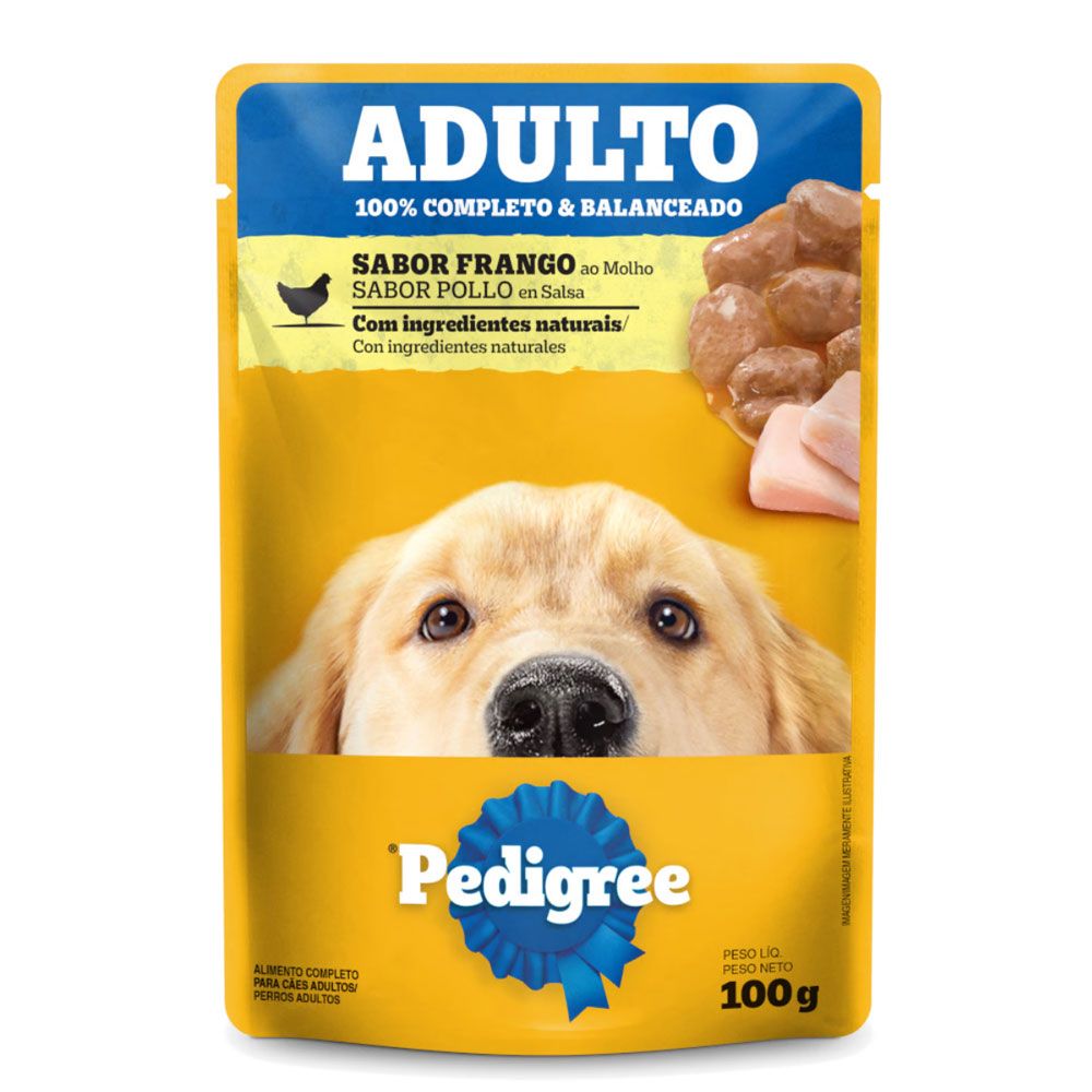 Ração de Frango ao Molho Pedigee 100g
