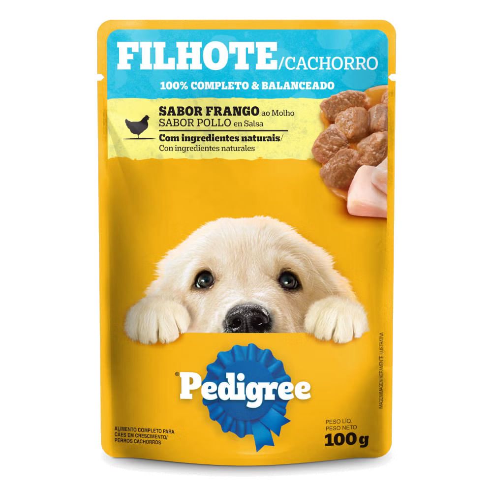 Ração de Frango ao Molho Junior Pedigee 100g