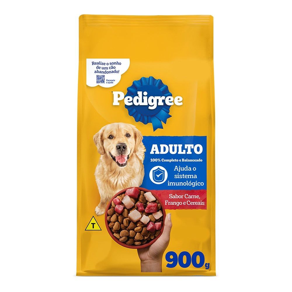 Ração Carne, Frango e Cereais Junior Pedigree 900g