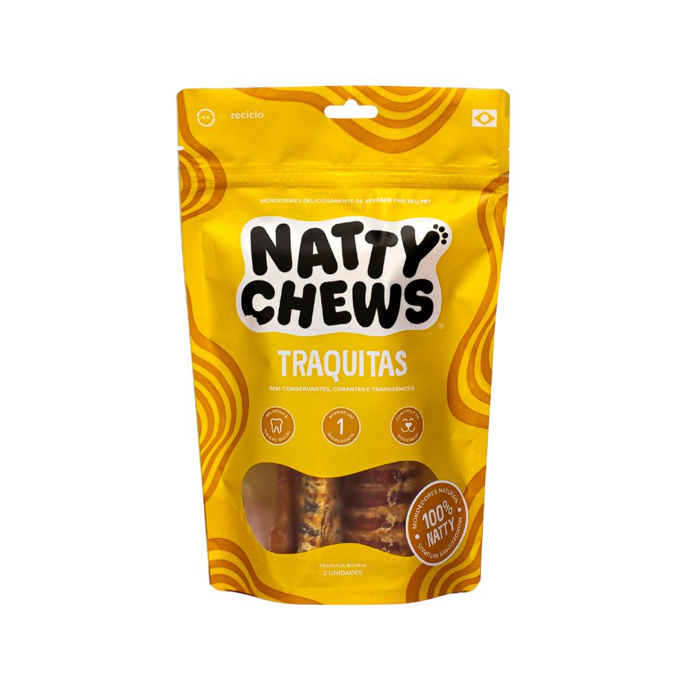 Mordedor Natural Traquitas Bovina Natty Chews 2un