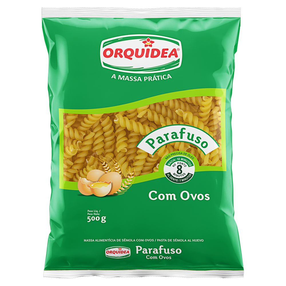 Macarrão Parafuso com Ovo Orquidea 400g