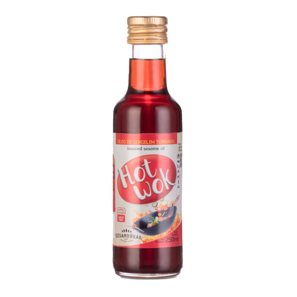 Óleo de Gergelim Torrado Hot Wok Sésamo Real 250ml