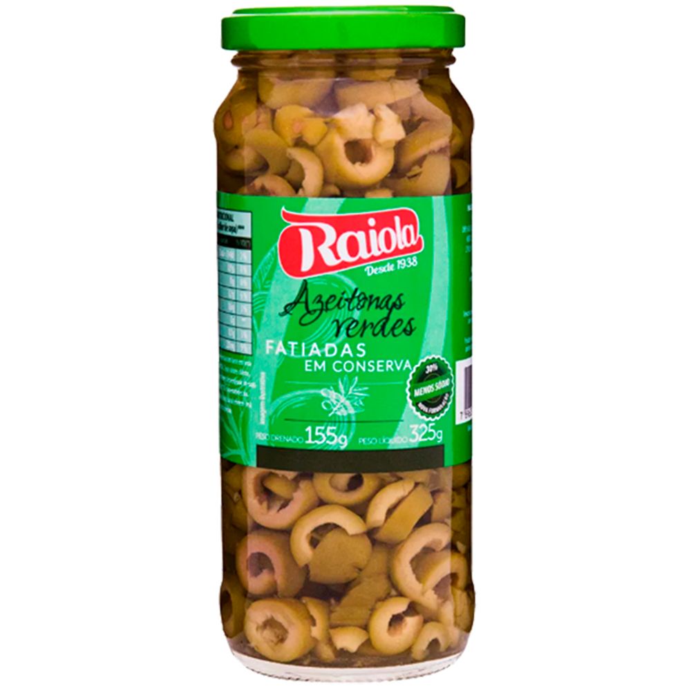 Azeitona Verde Fatiada Raiola 155g