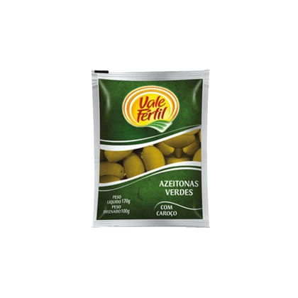 Azeitona Verde sachê Vale Fértil 100g