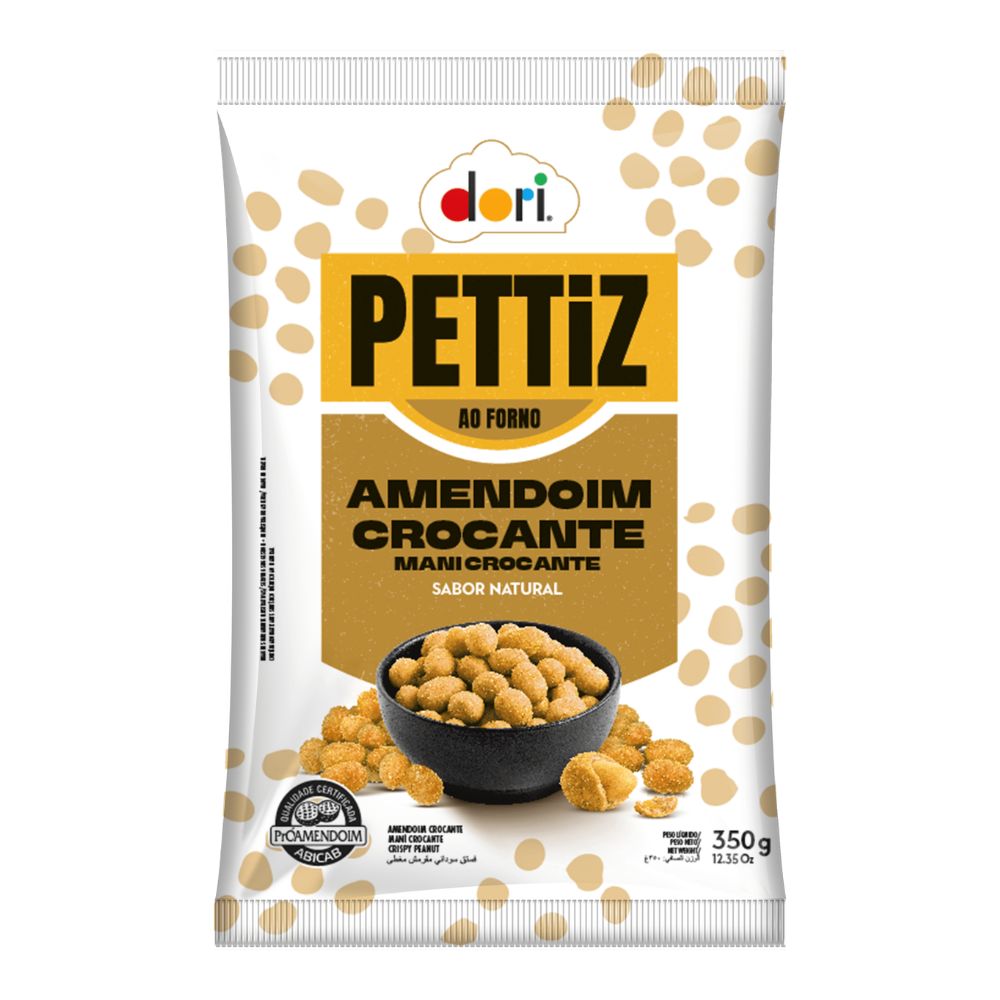 Amendoim Crocante Natural Pettiz Dori 350g