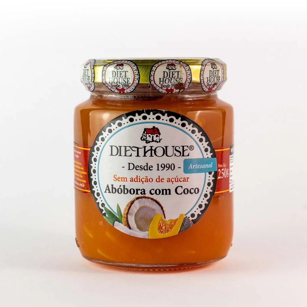Doce de Abóbora com Coco Cremoso Diet House 250g