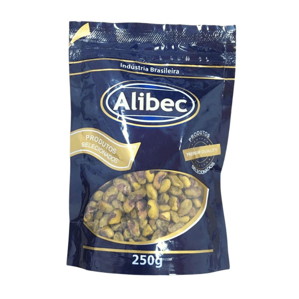 Pistache Americano Torrado e Salgado Sem Casca Alibec 250g