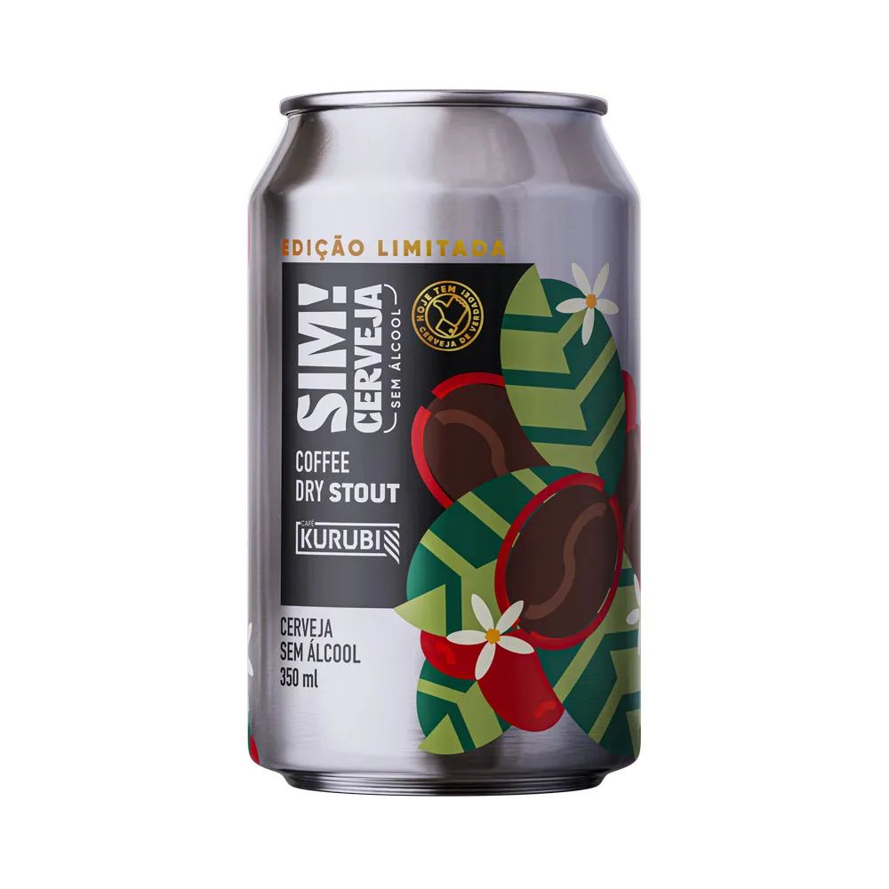Cerveja Sem Alcool Dry Stout Coffe Sim! 350ml