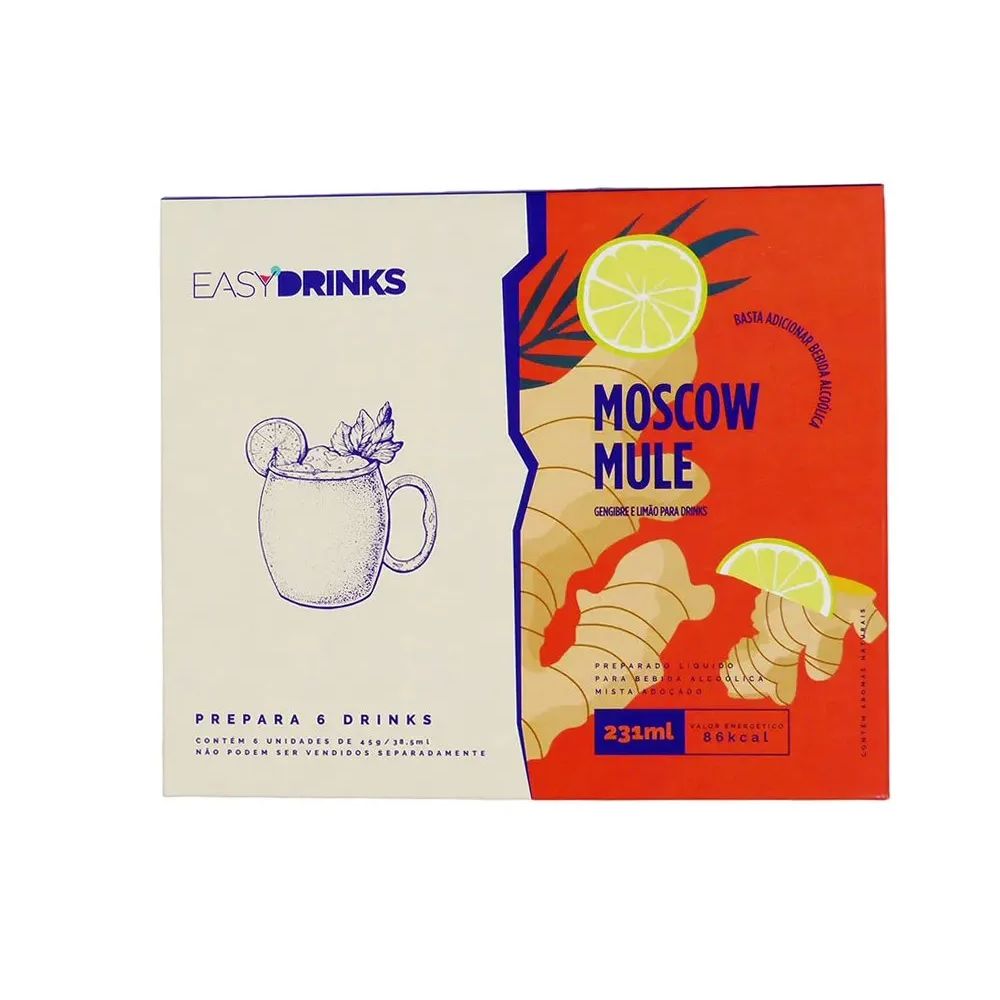 Preparado Líquido para Drinks Moscow Mule Easy Drinks 270g