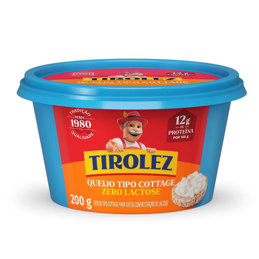 Queijo Cottage Sem Lactose Tirolez 200g