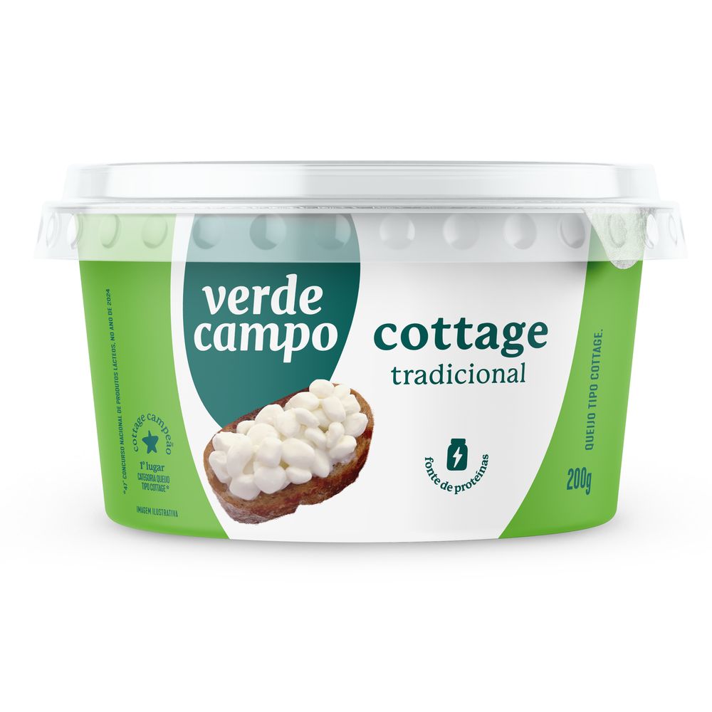Queijo Cottage Tradicional Verde Campo 200g