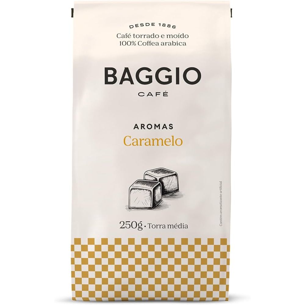 Café Torrado e Moído Aromas Caramelo Baggio 250g