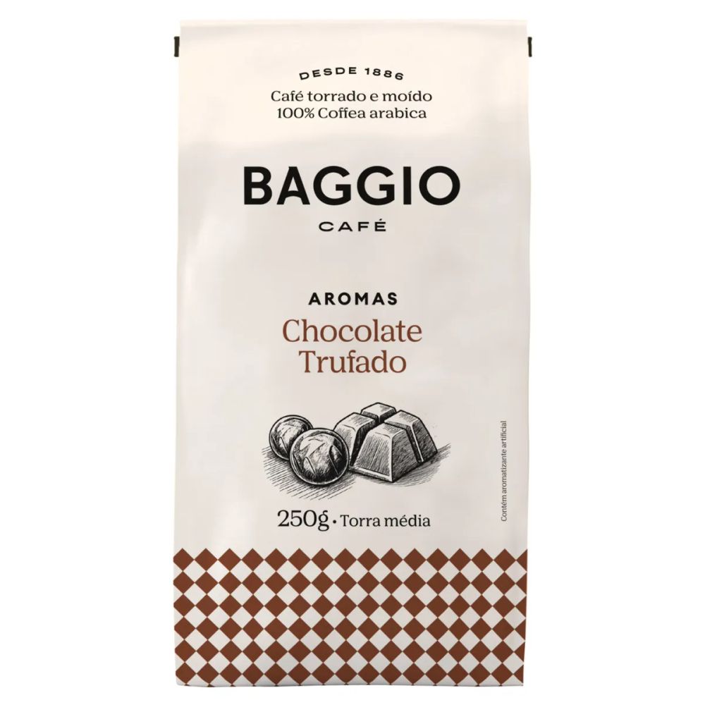 Café Torrado e Moído Aromas Chocolate Trufado Baggio 250g