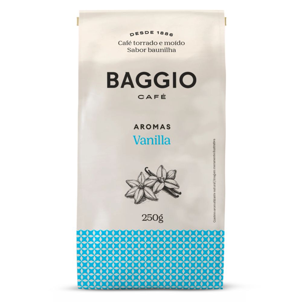 Café Torrado e Moído Aromas Vanilla Baggio 250g