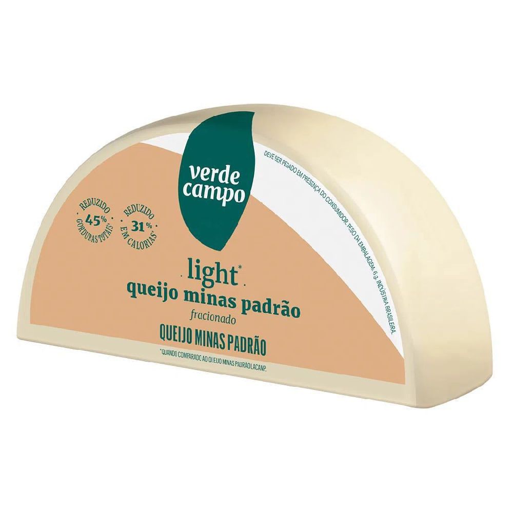 Queijo Minas Padrão Light Verde Campo kg