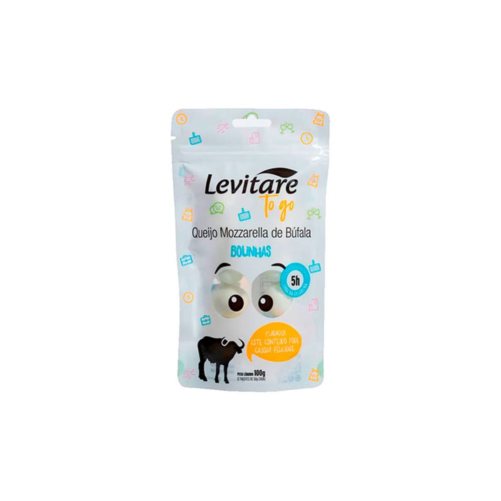 Queijo Mussarela Búfala Bolinhas Levitare 100g