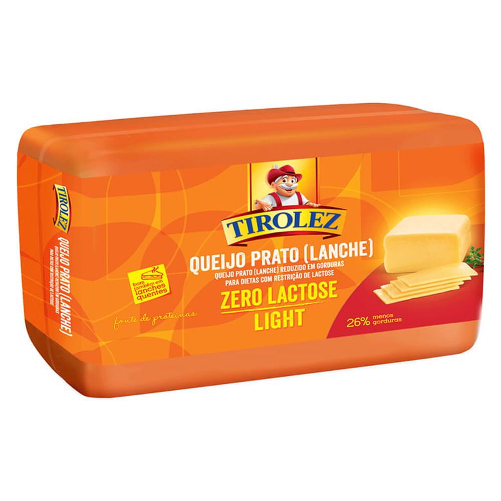 Queijo Prato Light Sem Lactose Tirolez kg