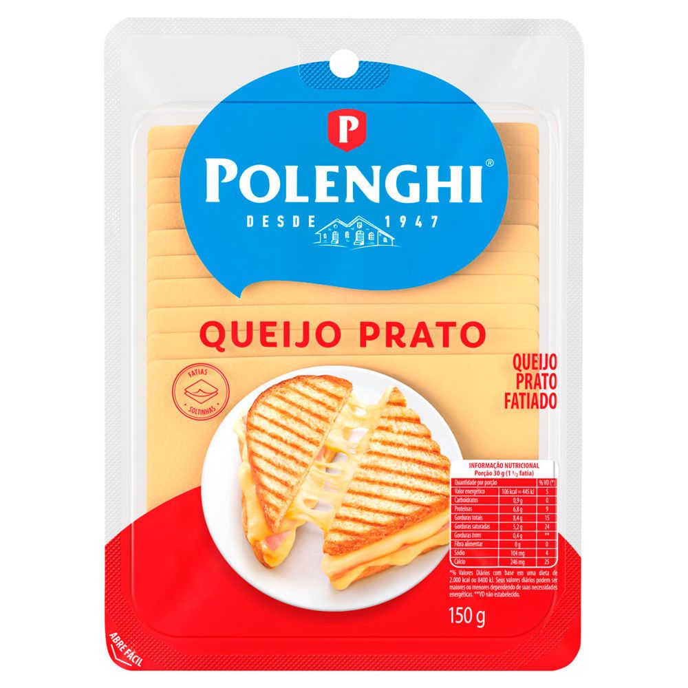 Queijo Prato Fatiado Polenghi 150g