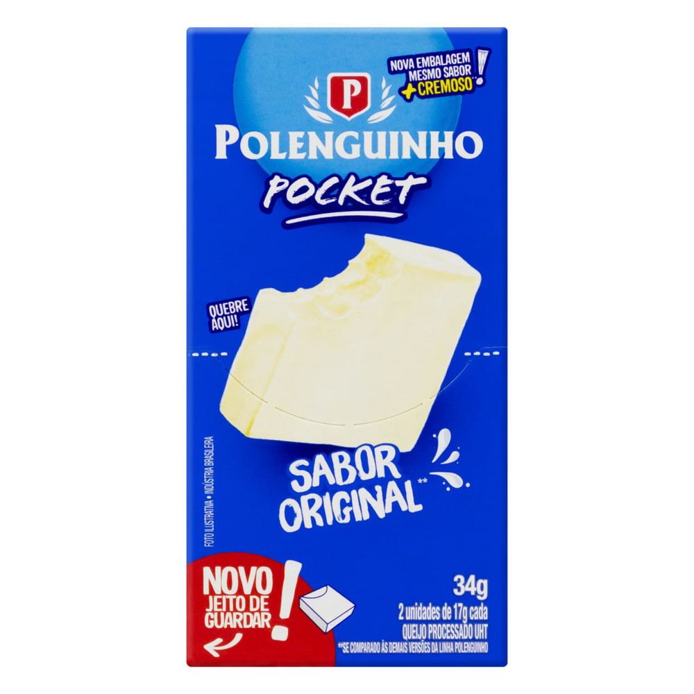 Queijo Polenguinho 2 unidade 34g