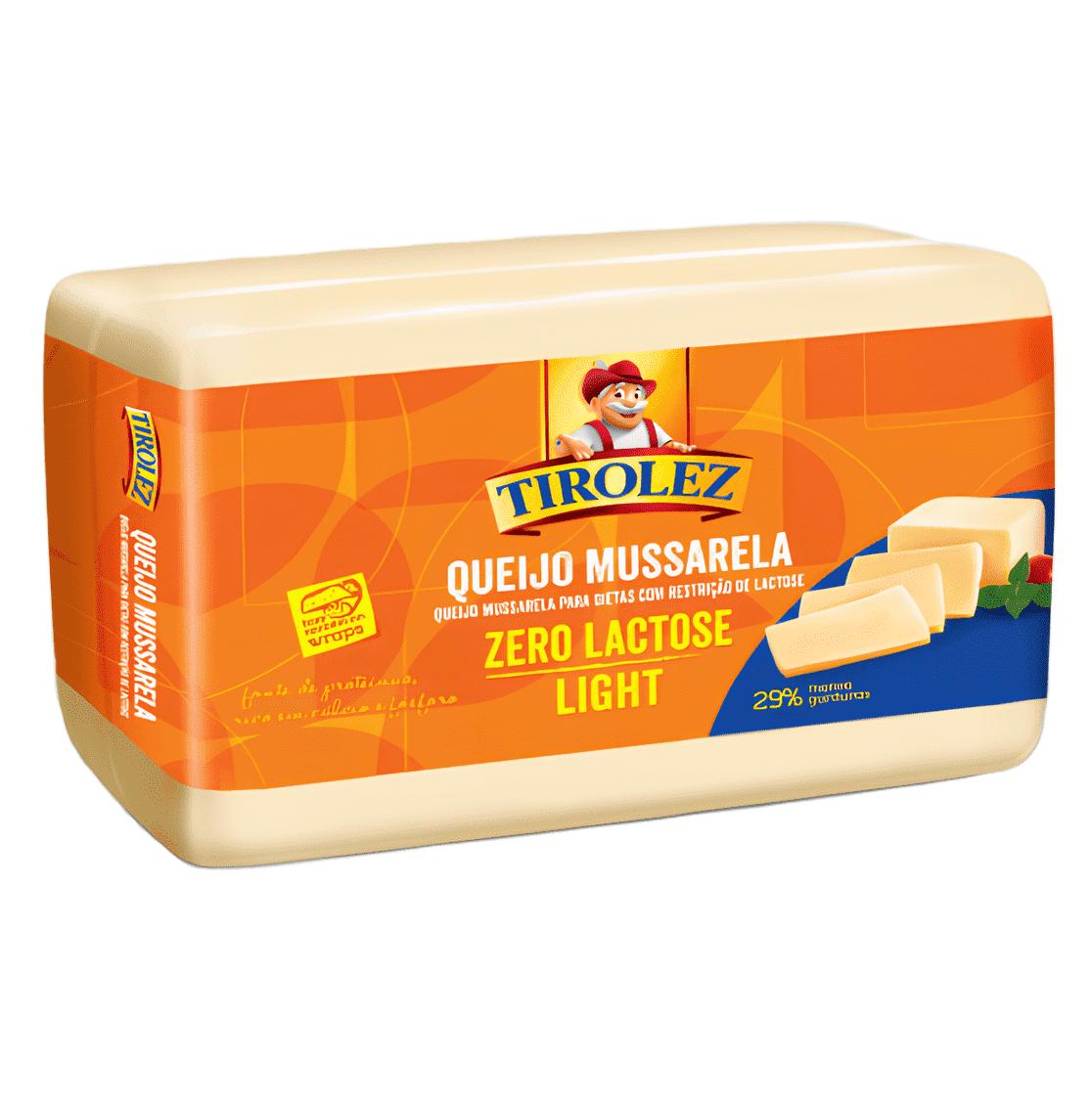 Queijo Mussarela Fatiado Light Sem Lactose para Fatiar Tirolez kg