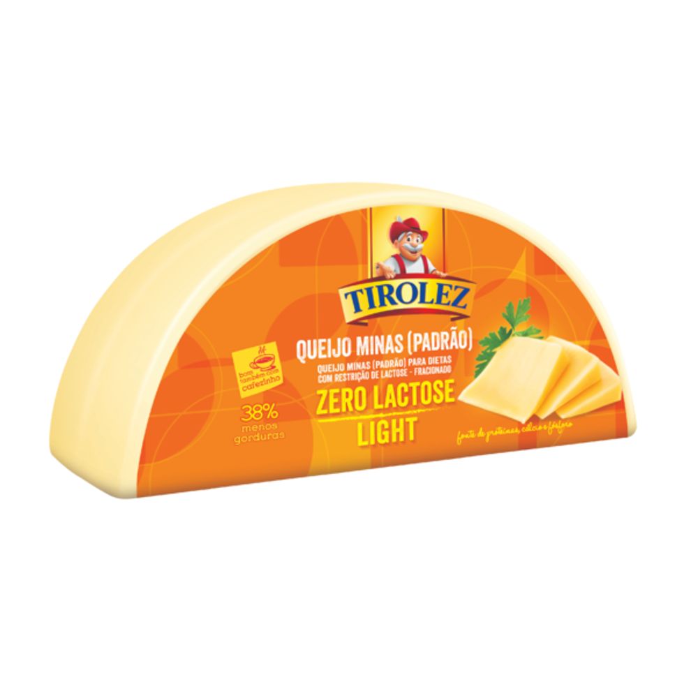Queijo Minas Padrão Sem Lactose Tirolez kg