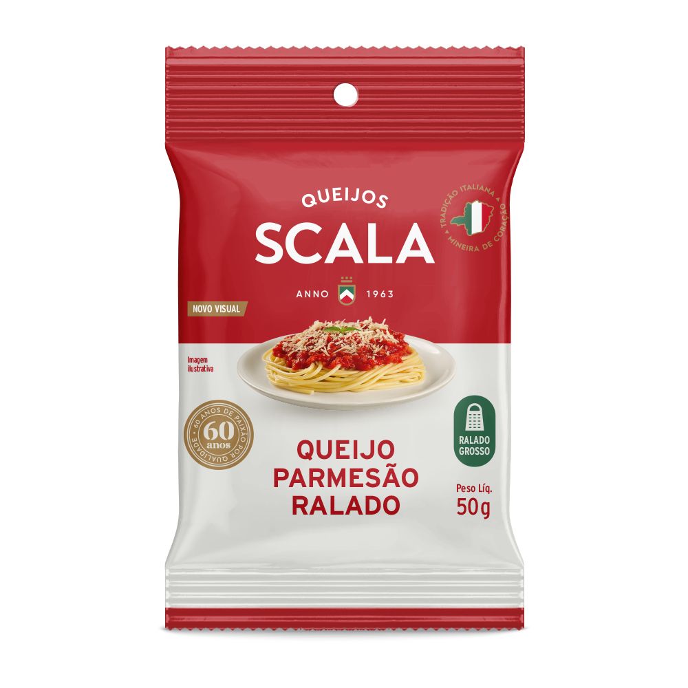 Queijo Parmesão Ralado Desidratado Scala 50g