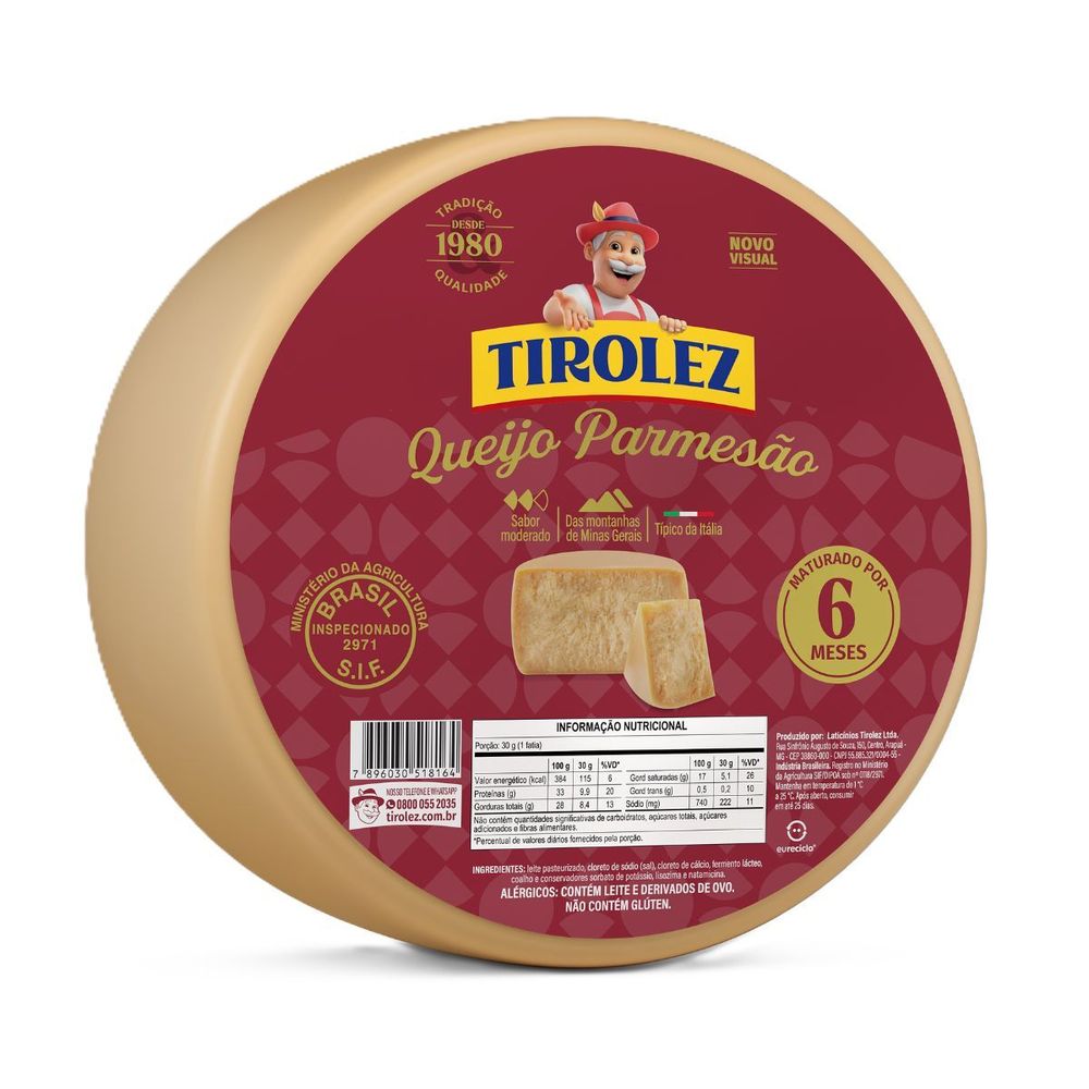 Queijo Parmesão Tirolez kg
