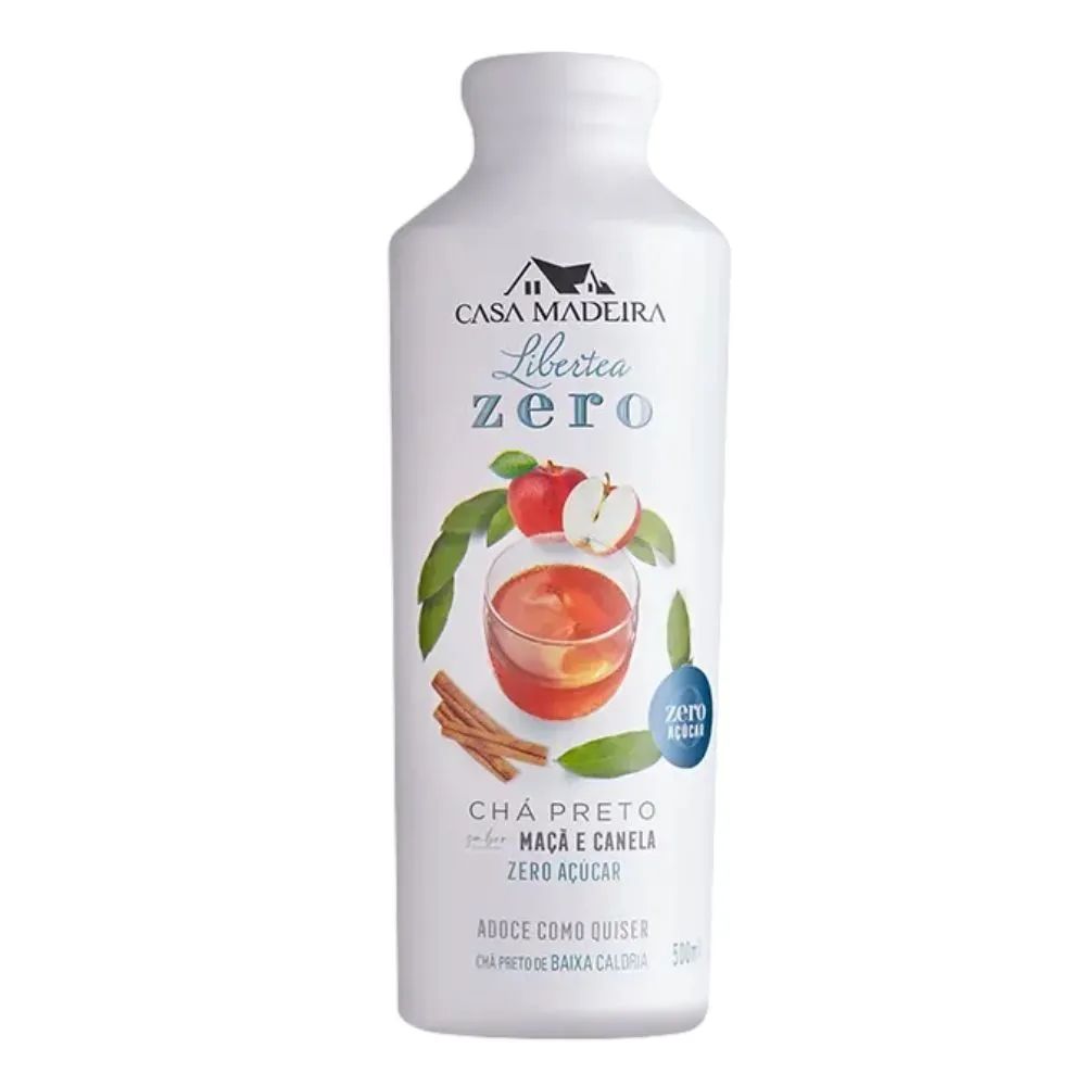 Chá Preto Zero Açúcar Maçã e Canela Casa Madeira 500ml