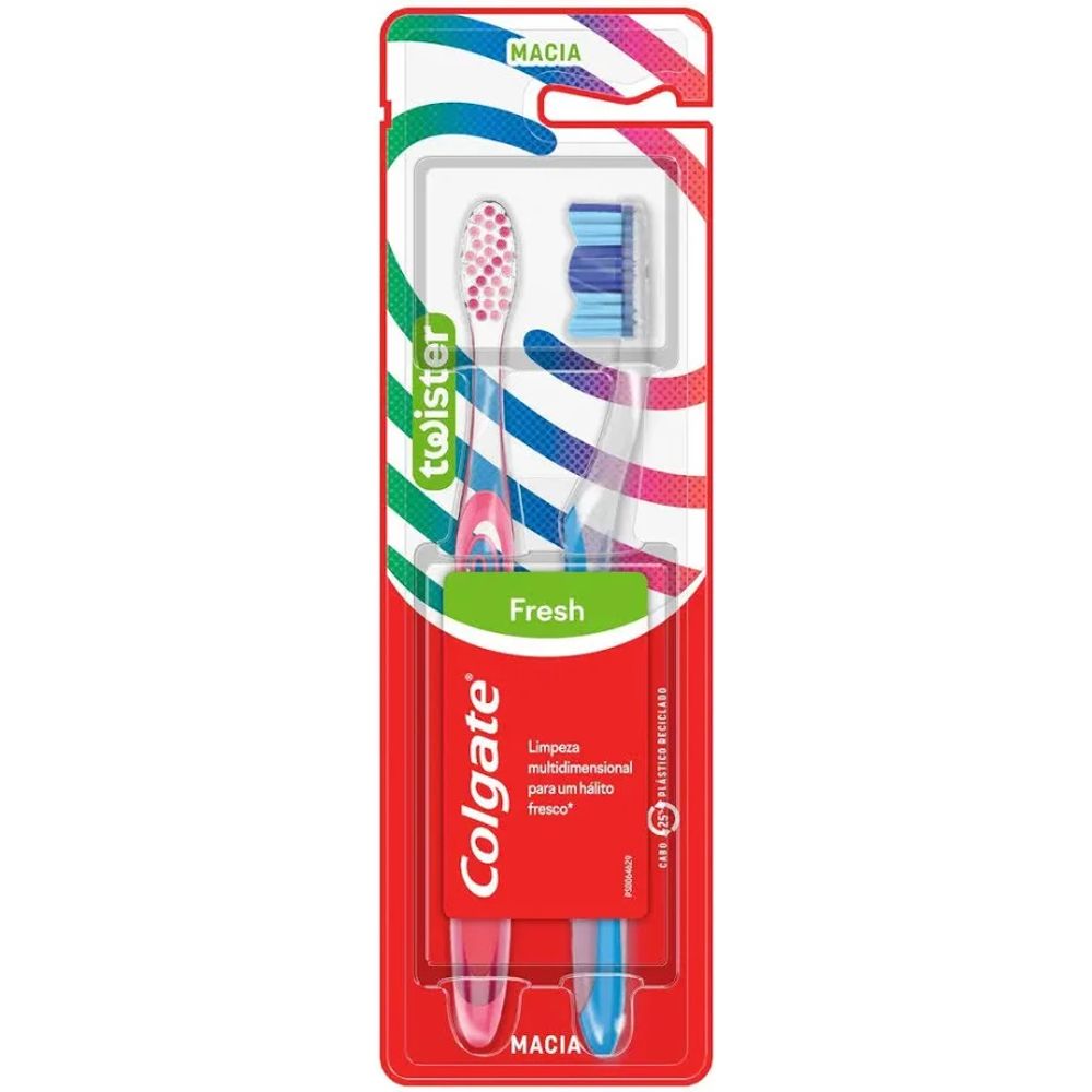 Escova Dental Twister Macia 2 Unidades Colgate