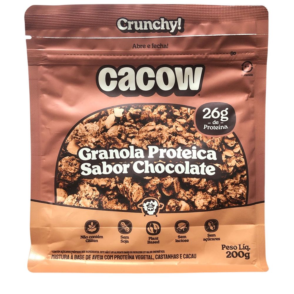 Granola Proteica Chocolate Cacow 200g