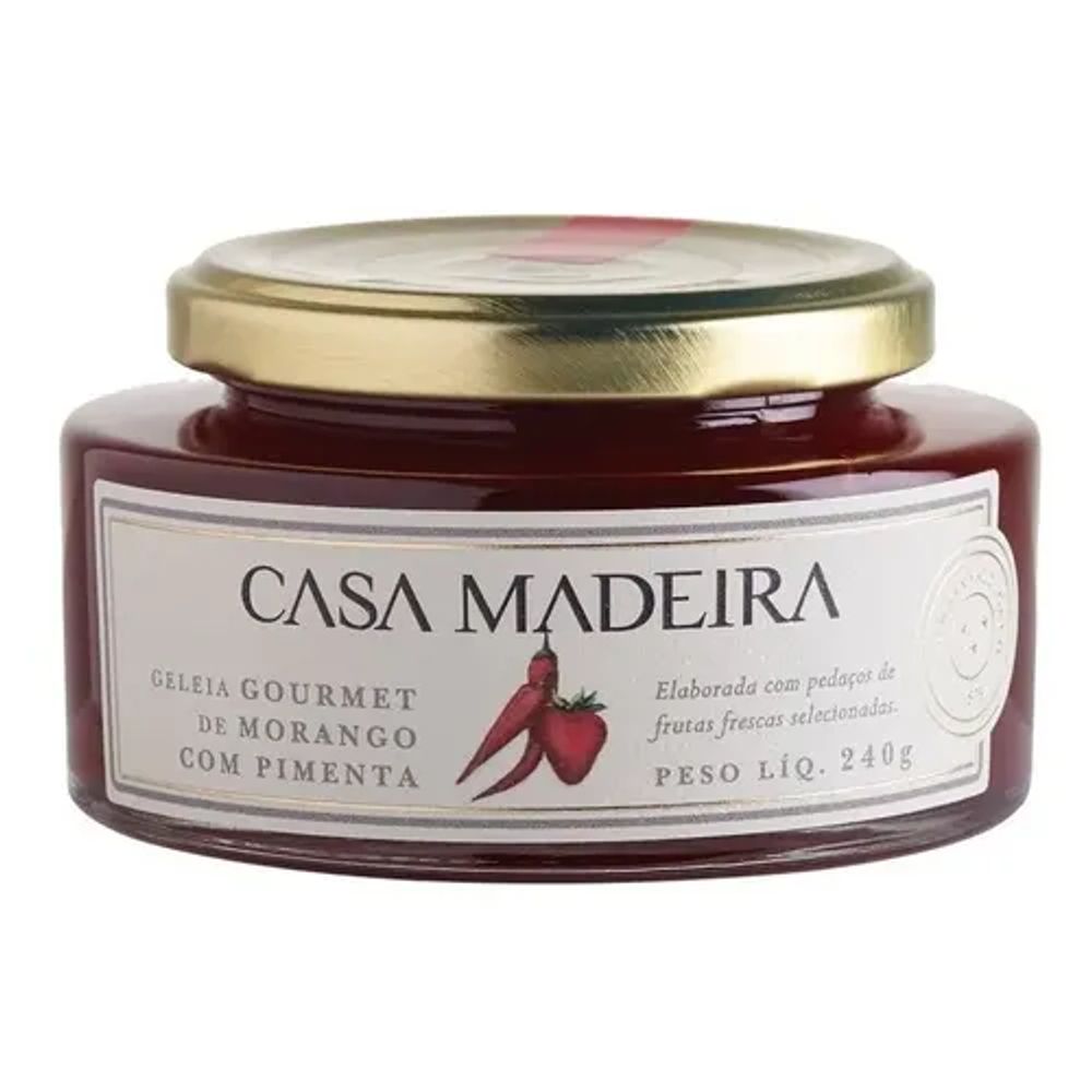 Geleia de Morango com Pimenta Casa Madeira 240g