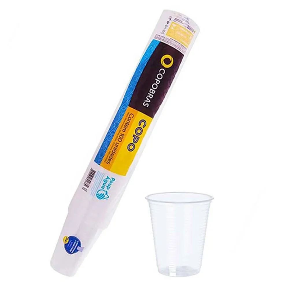 Copo Descartável Branco 10 unidades Copobras 180ml
