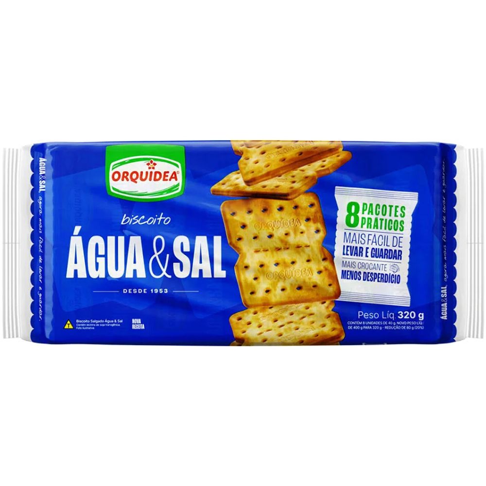 Biscoito Água e Sal Orquídea 320g