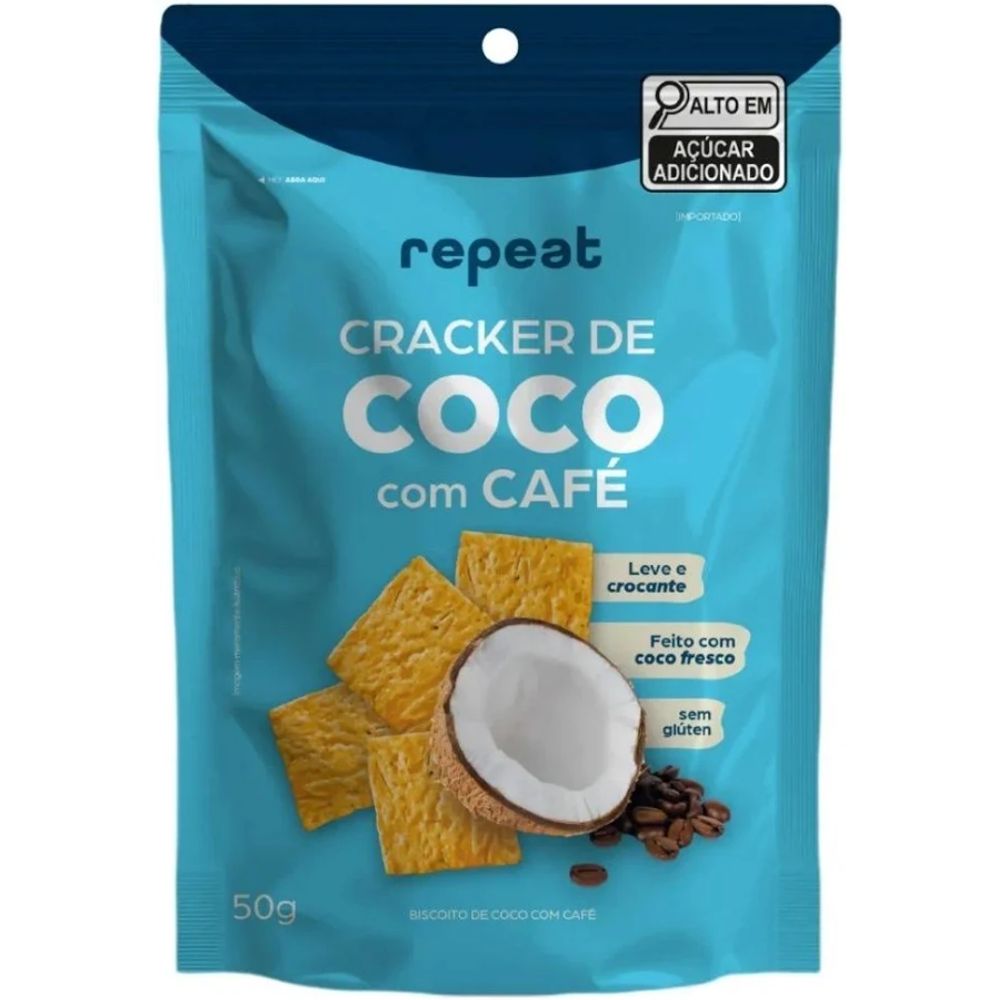 Cracker Sem Glúten Coco com Café Repeat 50g