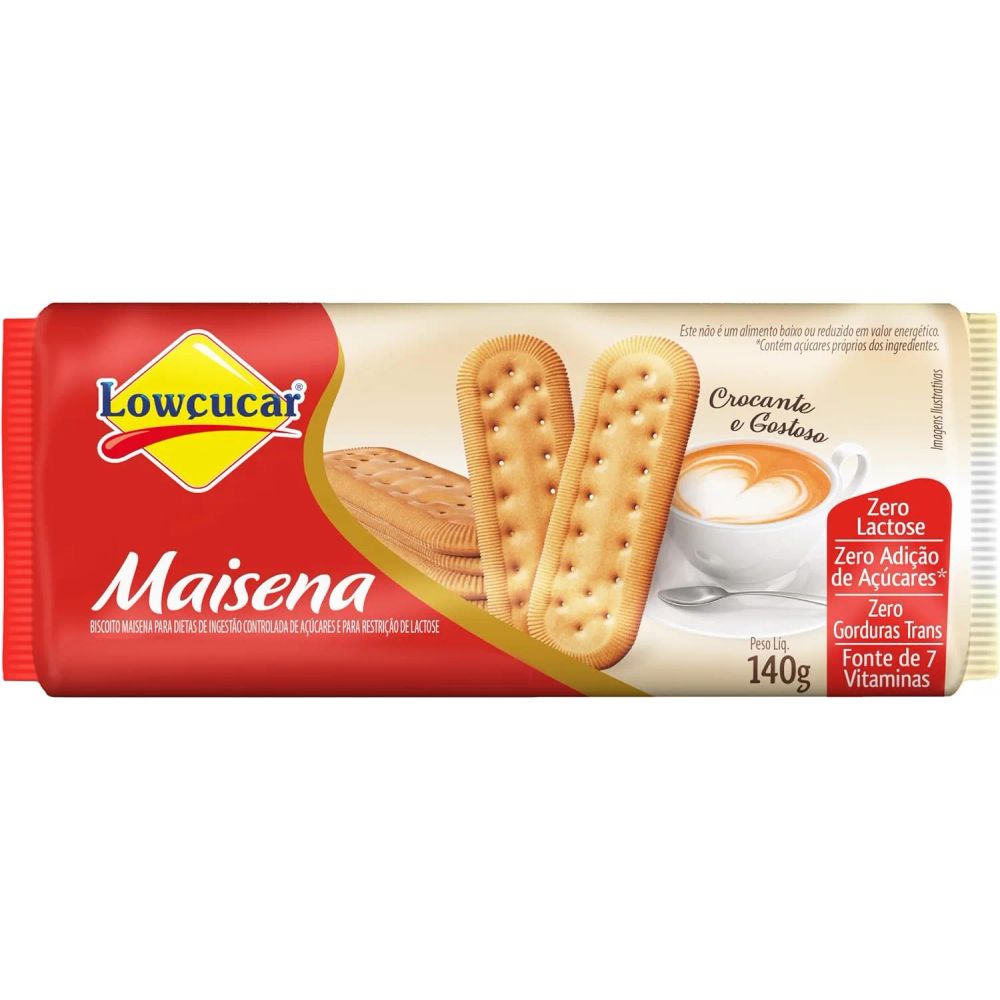 Biscoito Maisena Zero Lowçucar 140g