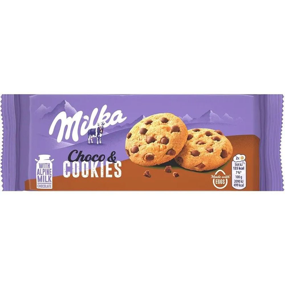 Biscoito Choco & Cookies Milka 135g