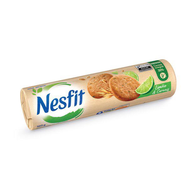 Biscoito Limão E Cereais Nesfit 160g