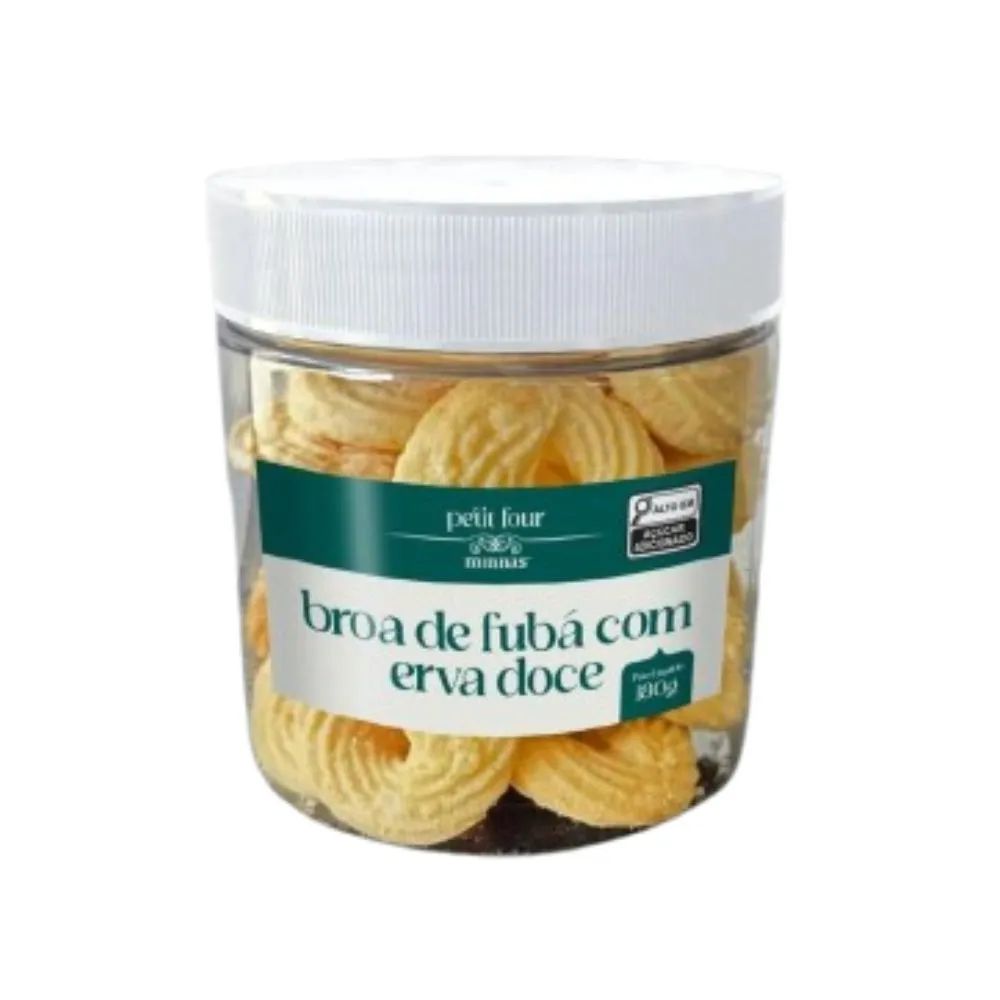 Biscoito Broa de Fubá com Erva Doce Minnas 150g