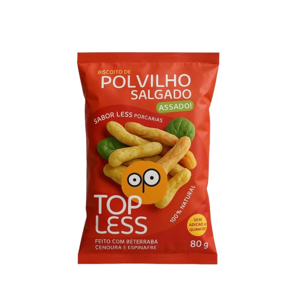 Biscoito de Polvilho Salgado Topless 80g