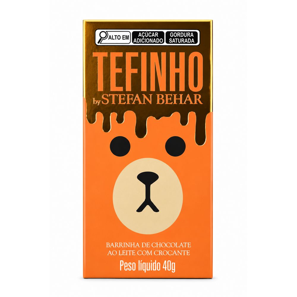 Barrinha de Chocolate ao Leite Crocante Stefan Behar 40g