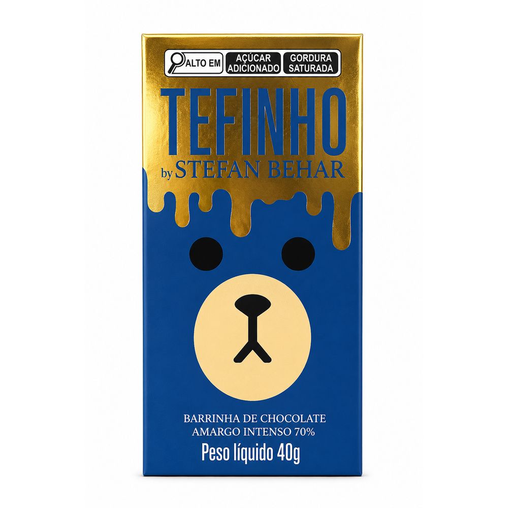 Barrinha de Chocolate Noir 70% Stefan Behar 40g