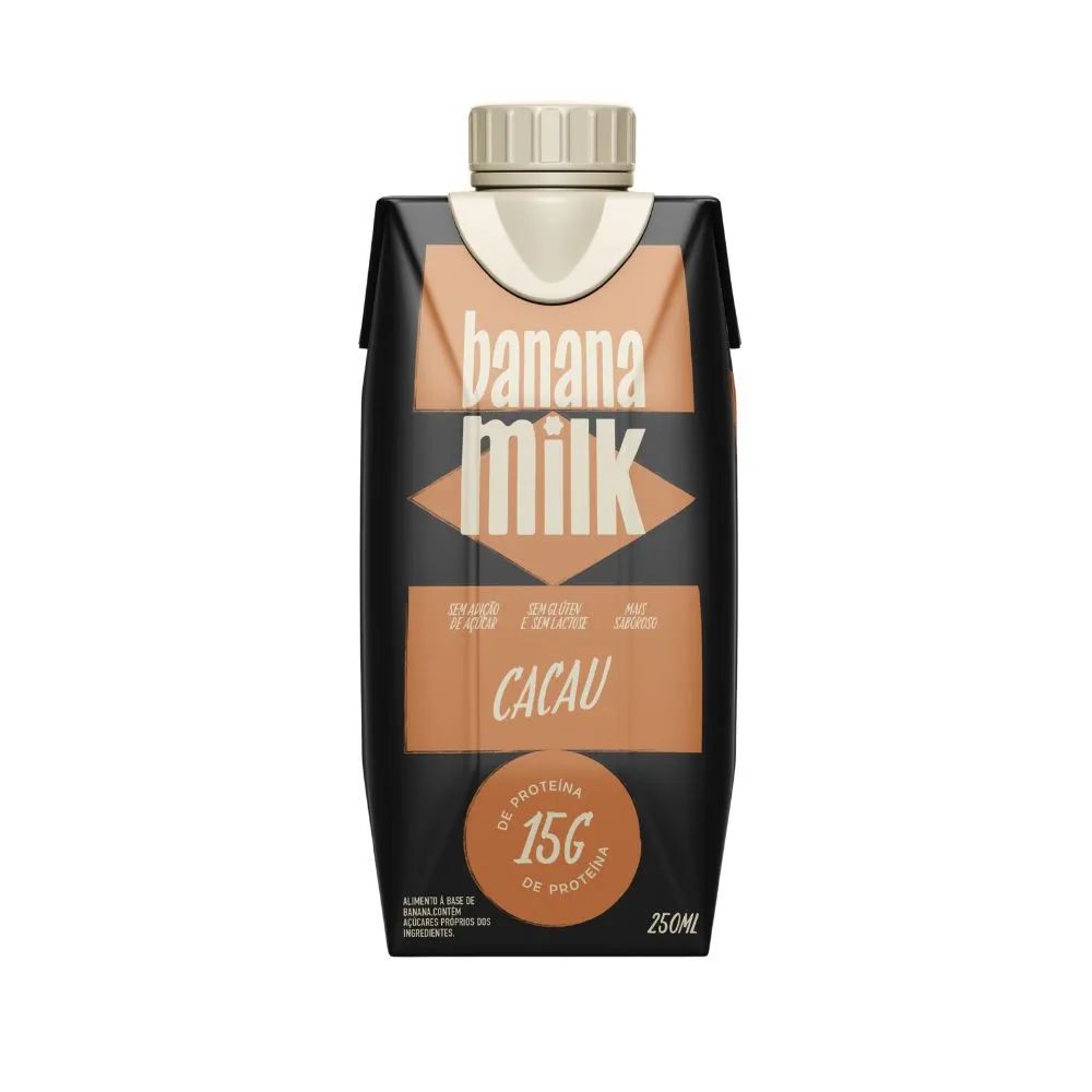 Bebida Vegetal Proteica Cacau Banana Milk 250ml