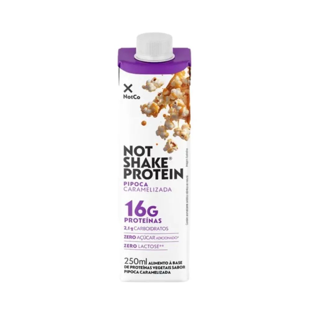 Bebida Vegetal Not Shake Protein 16g Pipoca Caramelizada NotCo 250ml