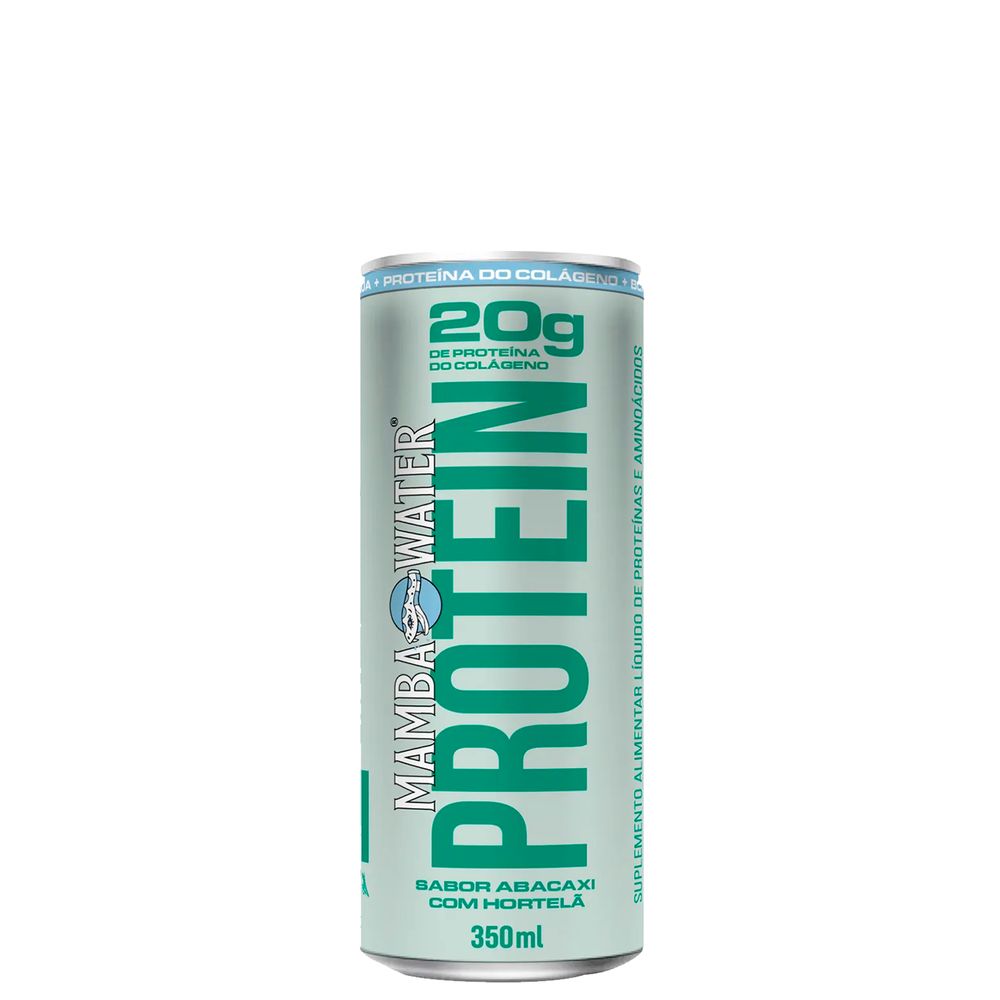 Água Protein Abacaxi com Hortelã Mamba Water Lata 350ml