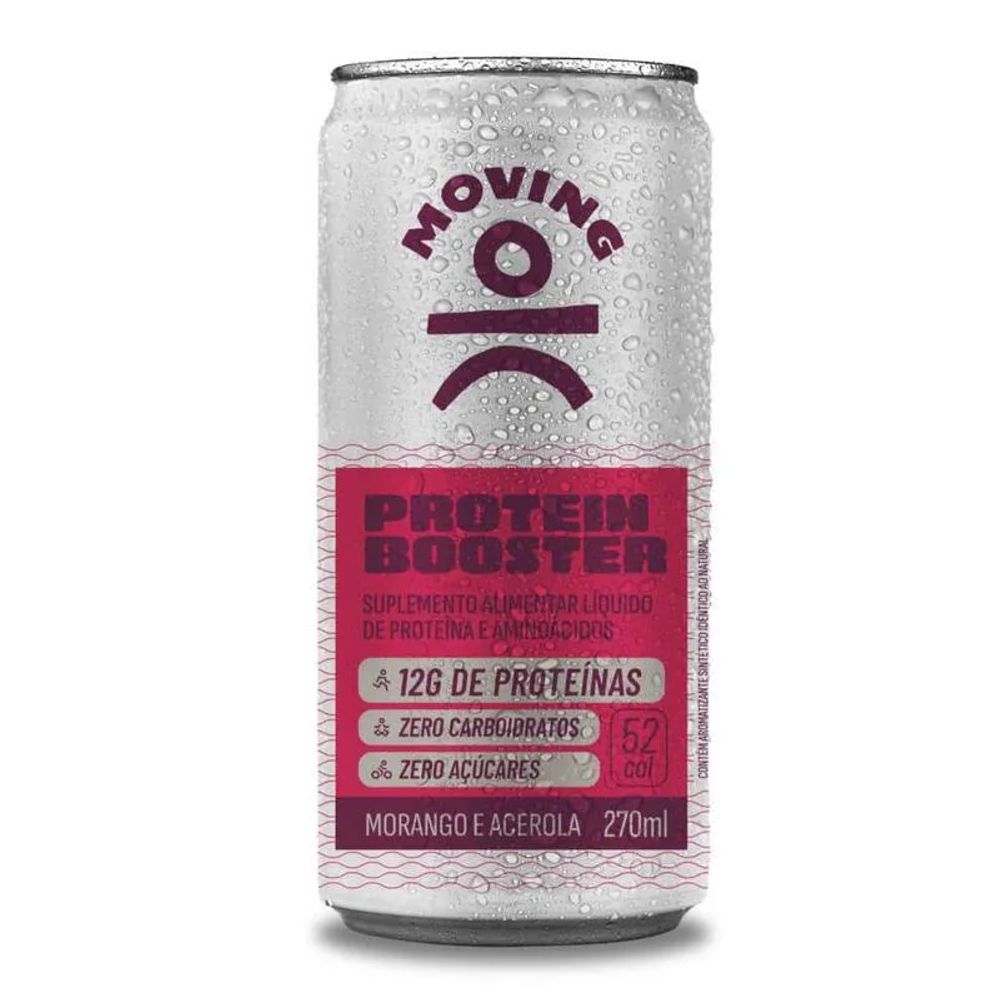 Energético Protein Booster Morango e Acerola Moving 270ml